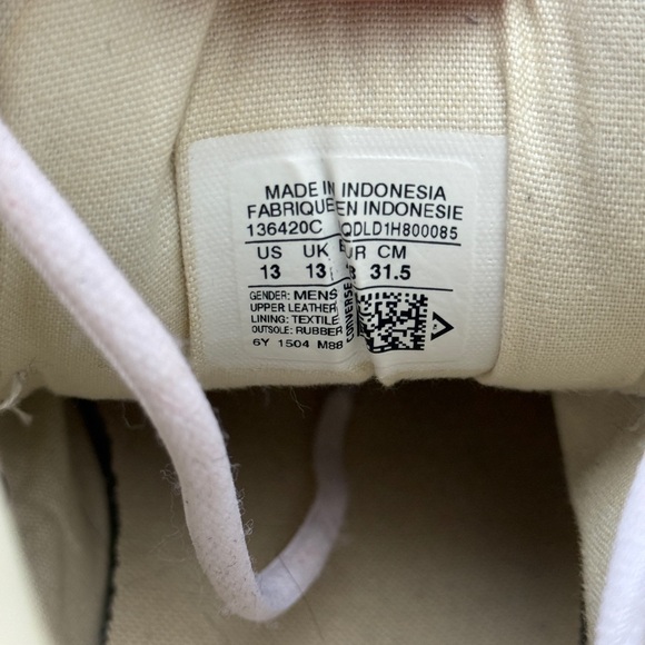 Converse All Star Brown Leather High-Top Sneakers - Picture 8 of 8